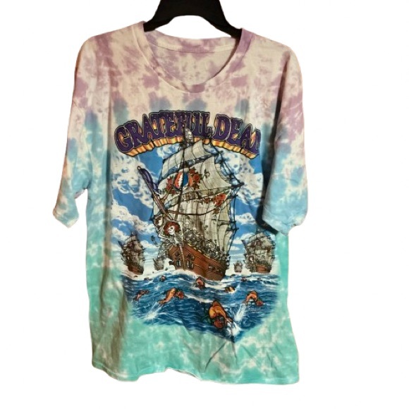 Grateful Dead Ship of fools Tie dye t shirt - Picture 1 of 6